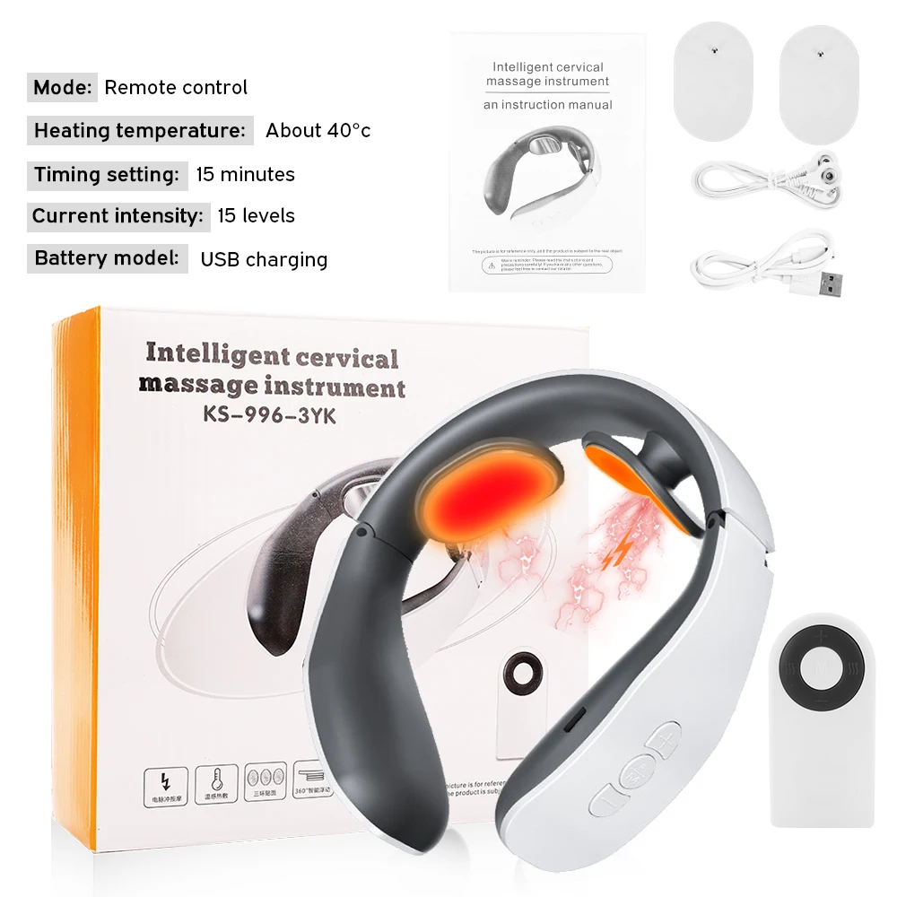 Массажёр шейного отдела боли Электрический шеи массажер для спины и Массаж