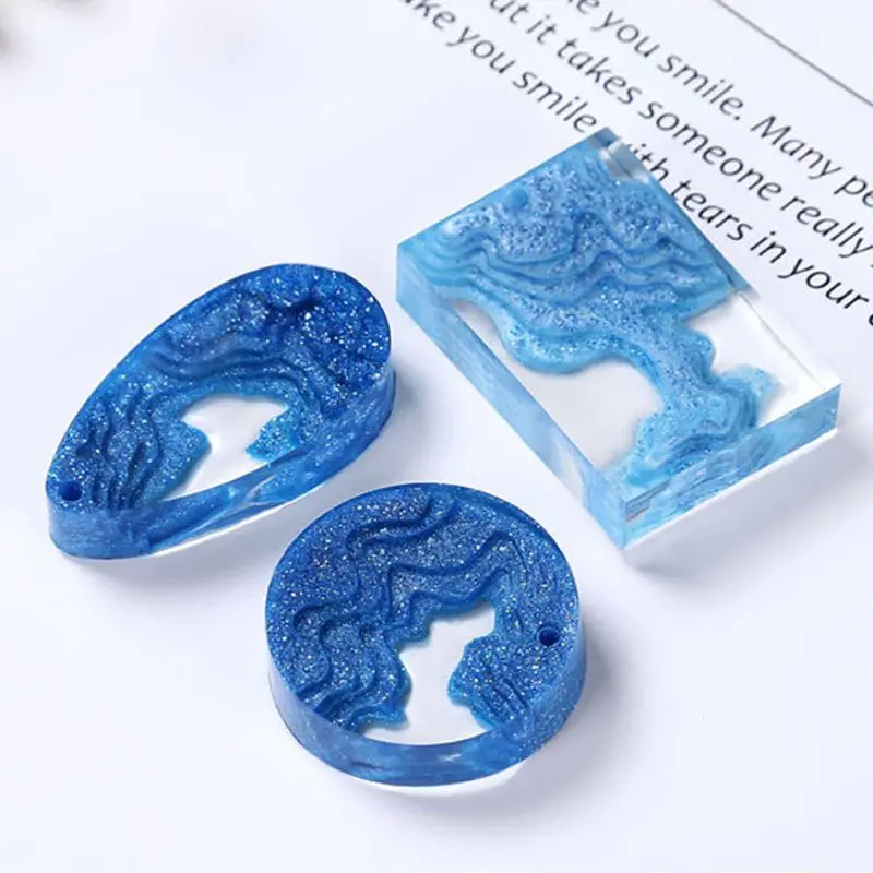 Ocean Island Pendant Resin Molds Silicone Jewelry Making Epoxy for Necklace Crafts DIY | Украшения и аксессуары