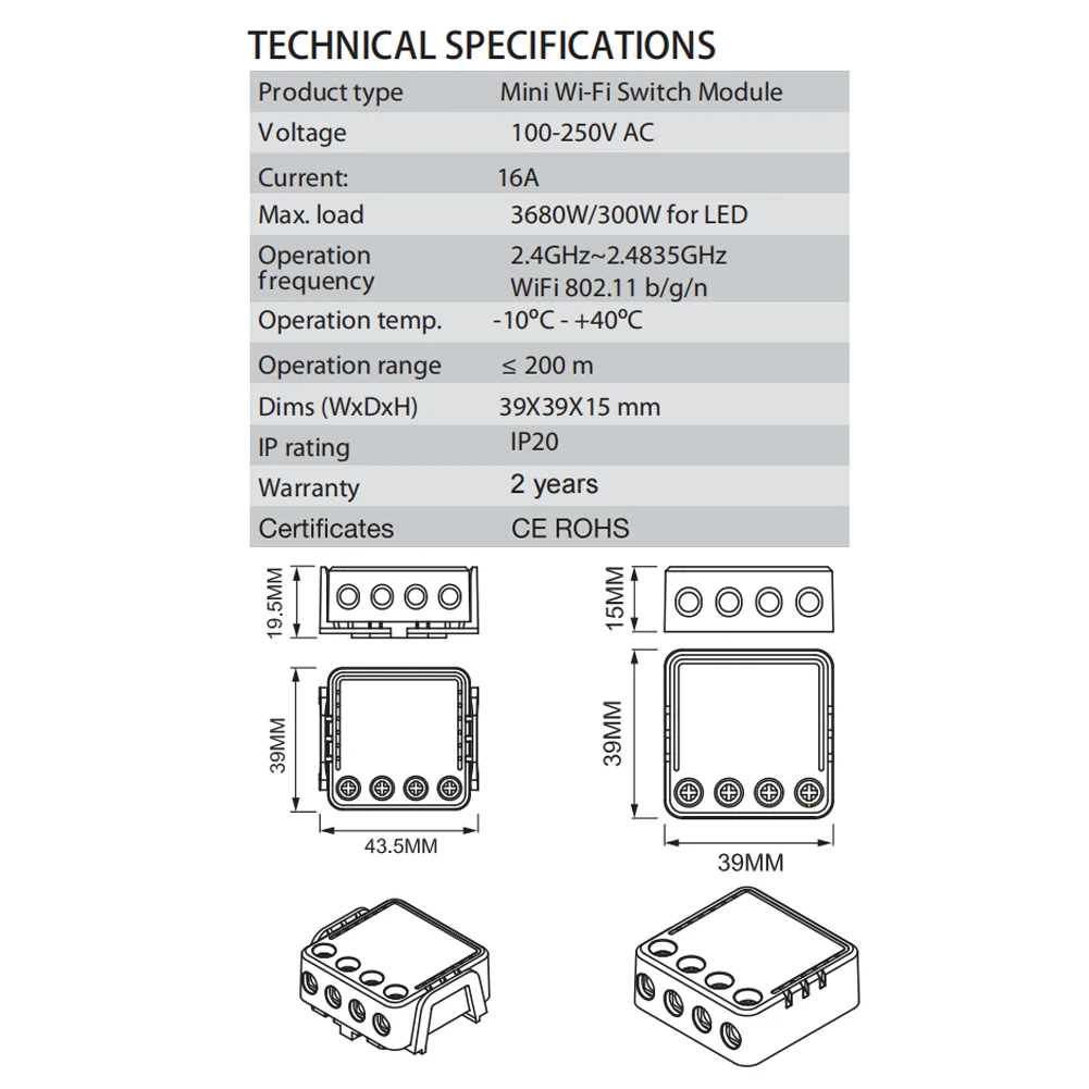 

Tuya, Wi-Fi, 100 ~ 250 , 1 , , / Alexa Google Home