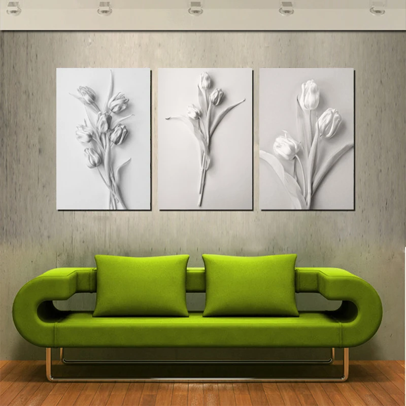 1 шт. винтажный постер Картина на холсте 3D цветок рельефная Настенная картина