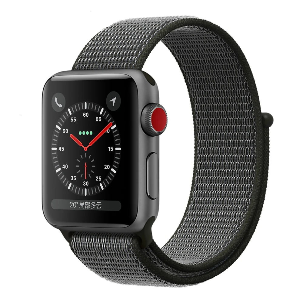 Dark Olive Нейлоновый ремешок для Apple Watch серии 5 42 мм iwatch 44 мм ремешок 38 мм 40 мм iwatch sreies 4 3 2 pulseira браслет ремешок для часов - Цвет ремешка: Dark Olive