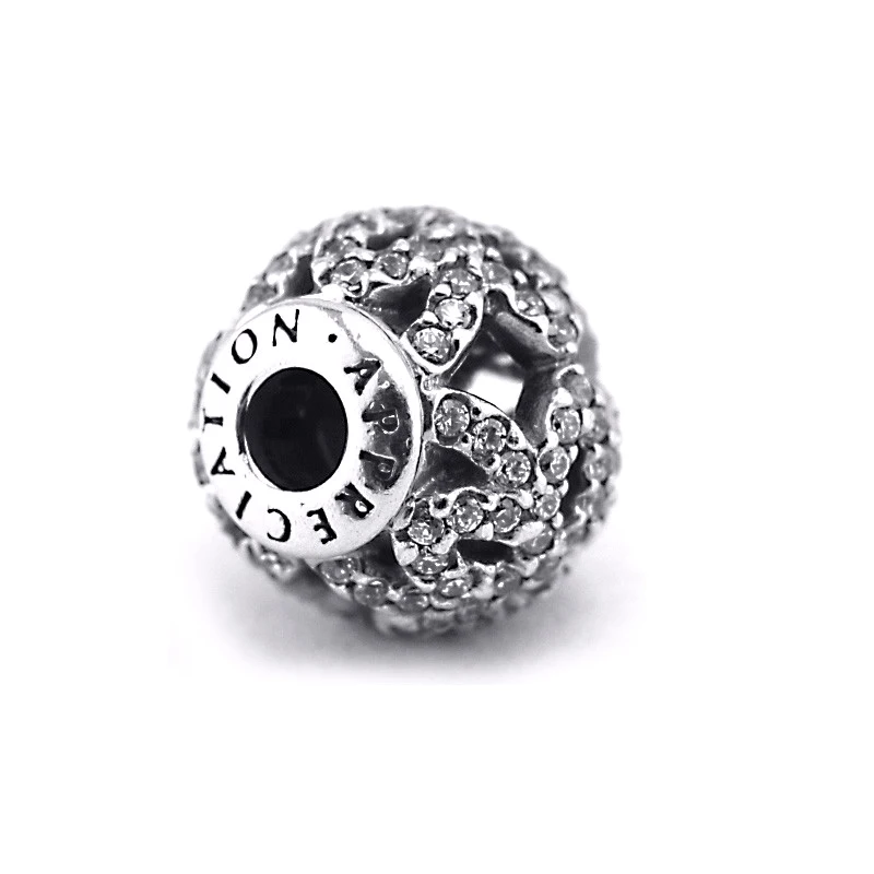 Подходит для браслета Pandora Essence подвеска с маленькими отверстиями Подлинная