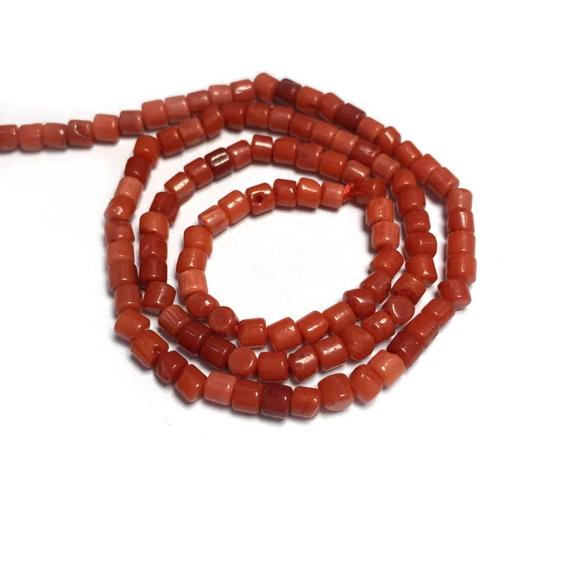 Натуральный камень коралловые бусины квадратной формы свободные Изоляционные