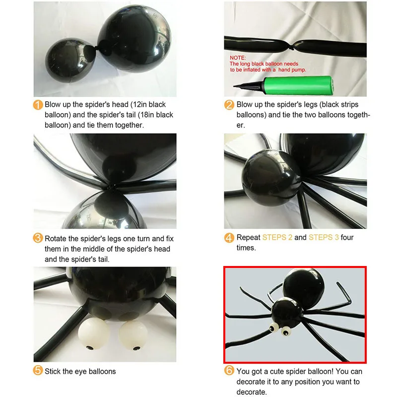 Kit de arco de guirnalda de globos de Halloween, ara&ntilde;a artesanal, guirnalda de globos para decoraci&oacute;n de fiesta, globo, decoraci&oacute;n de Halloween-2