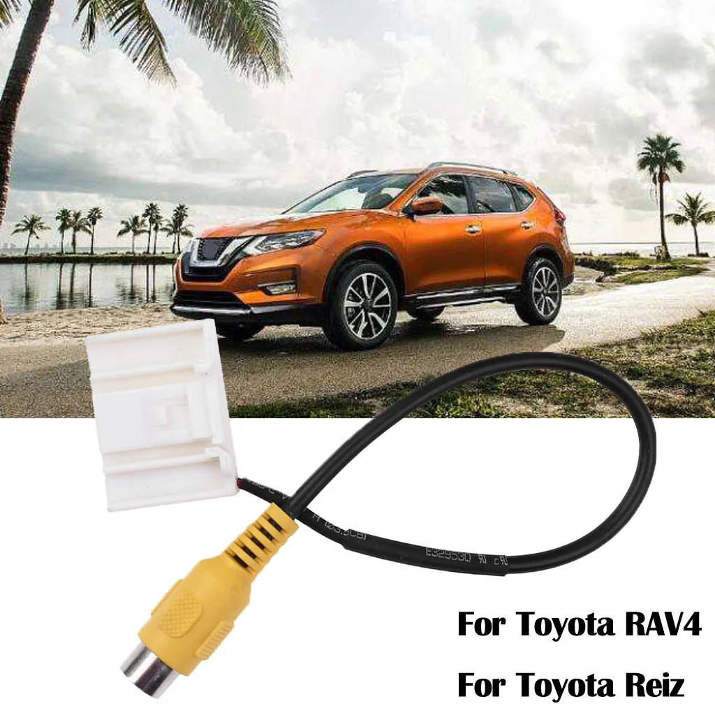 Автомобильный Реверсивный кабель задний провод штекер RCA видеокабель для камеры