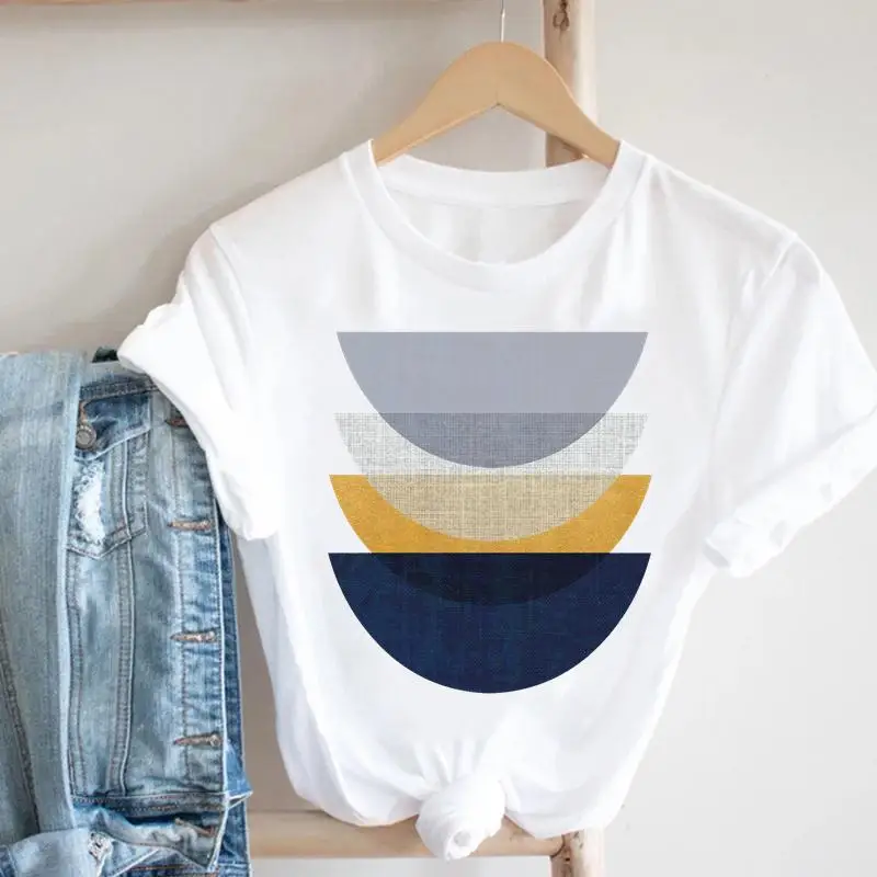 

Women T Tee 90s Print Fashion 2022 Trend Cute Style Tshirt Clothes Female Abstract Short Sleeve Top Graphic T-shirt
