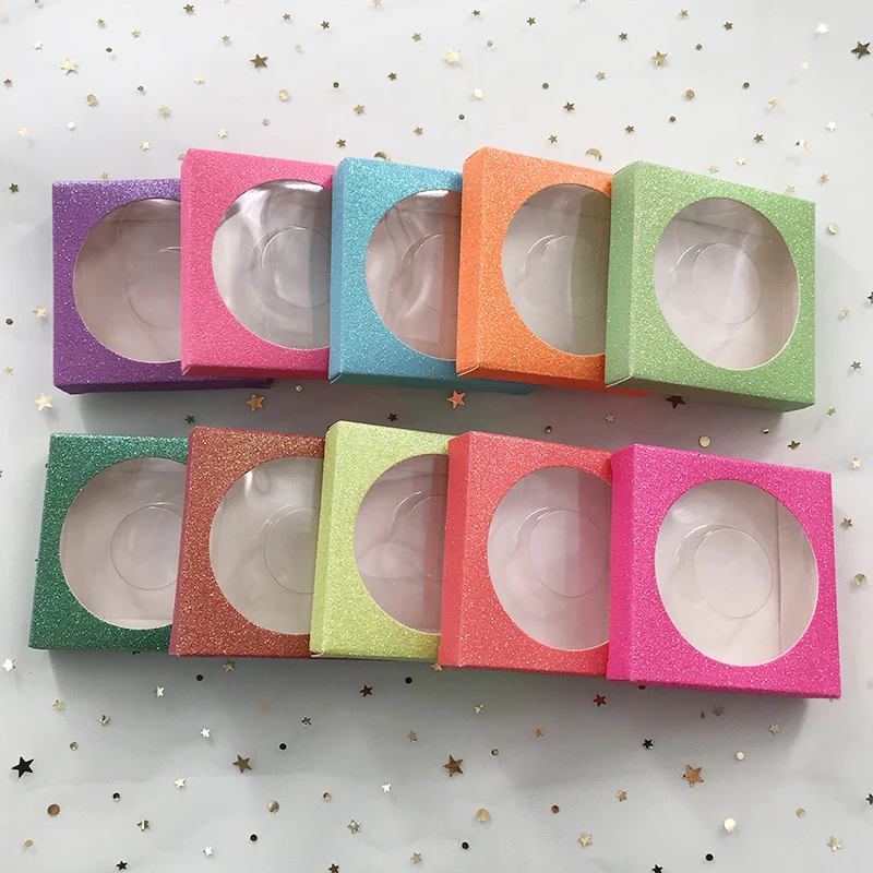 25 мм норковые ресницы на заказ упаковка пустая блестящая квадратная бумажная