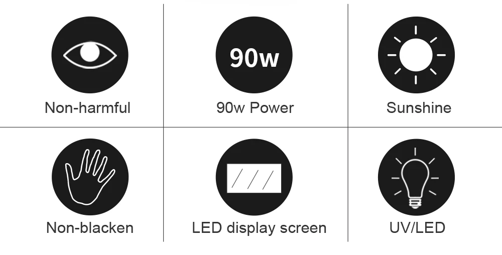 NOQ HL Plus УФ светодиодный светильник для ногтей Max90W Сушилка для ногтей ледяная лампа 45 шариков для маникюрного аппарата сушка гель-лака 4 цвета
