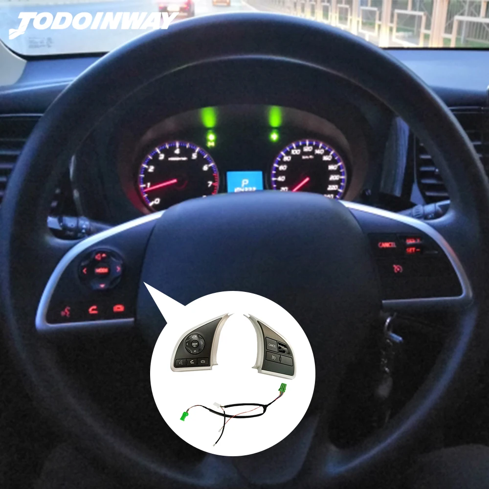 

Автомобильный переключатель круиз-контроля для Mitsubishi Outlander 3 2013 2018, аудио, мультимедиа, регулировка рулевого колеса, кнопка для Mirage 2014