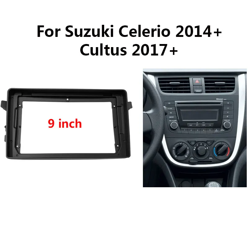 

2 Din Car Radio Frame Kit For SUZUKI Celerio/Cultus Auto Stereo CD/DVD Dash Fascia Mount Trim Panel Center Console Holder