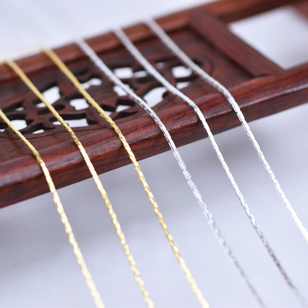 Медные цепи с серебряным/золотым покрытием для изготовления ювелирных изделий