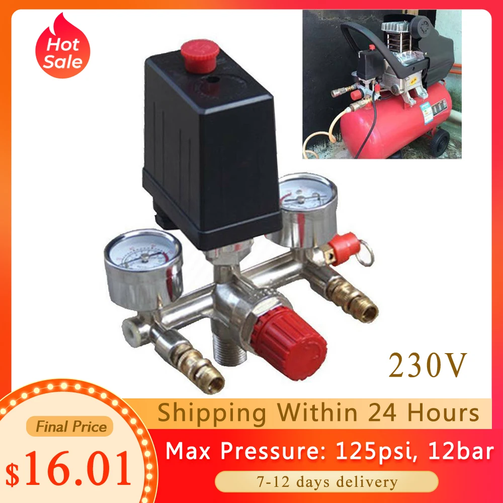 230 В переключатель давления воздушный клапан впускной коллектор регулятор