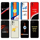 Чехол для Xiaomi Redmi 9T, черный ТПУ, чехол для Redmi Note 9T, Note 10 Pro, чехол Фернандо Алонсо 14, Renault F1, гоночный