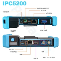 CCTV tester WANGLU IPC-5200 Plus Full HD 8MP IP CVI TVI AHD CVBS monitor camera IP discovery 5inch IPS touch screen PTZ control
