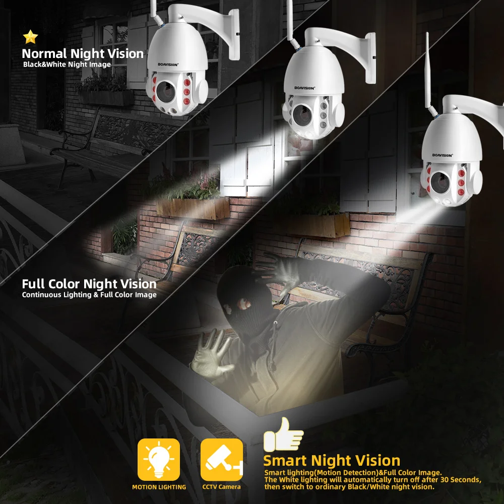 20X оптический зум HD 1080P wifi PTZ IP камера наружная беспроводная CCTV камера двухсторонняя аудио с динамиком IR 80 м Безопасность IP PTZ Cam