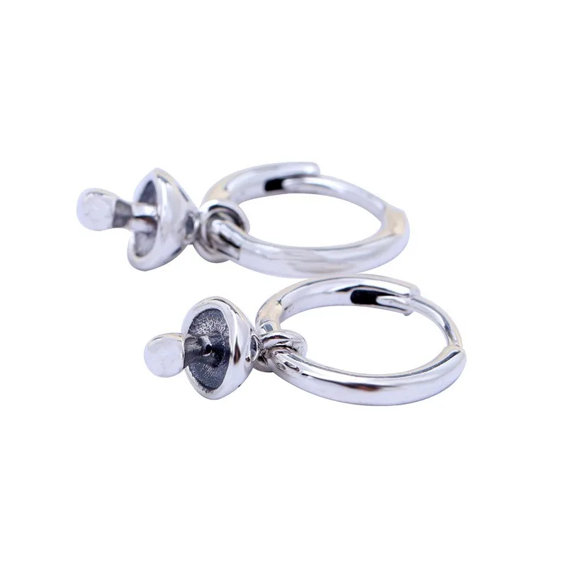 

Original 925 Sterling Silver Pan Earring Shiny With Crystal Mushroom Pan Earrings For Women Wedding Gift Fashion Jewelry