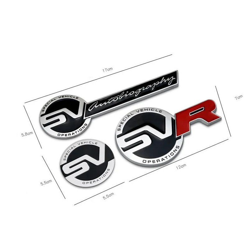 Металлический стикер для кузова автомобиля SV Logo Land Rover defender freelander 2 discovery