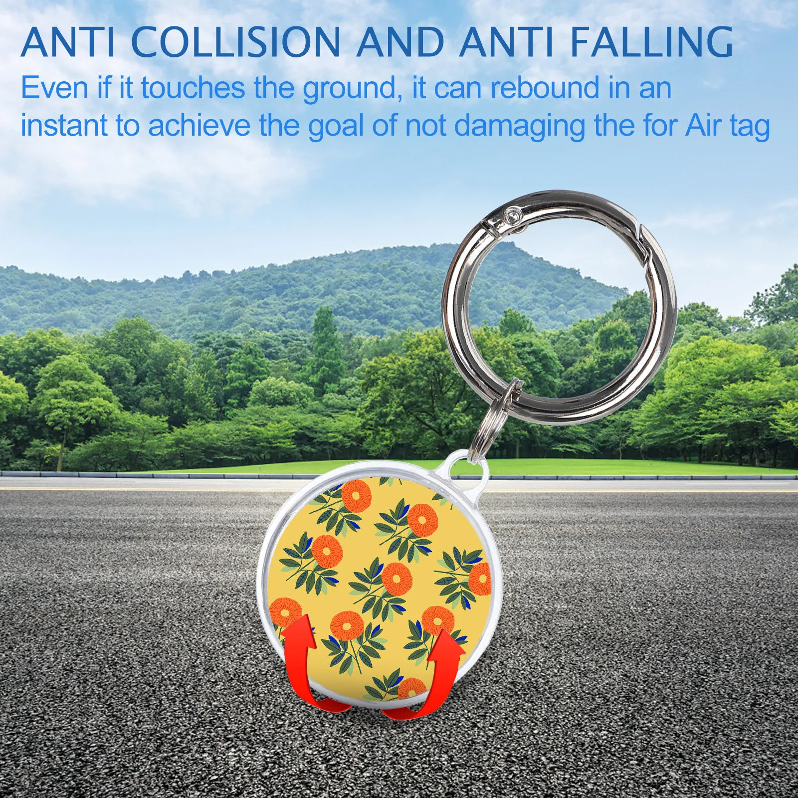 

For Apple Airtag Case Liquid Silicone Protective Sleeve For Apple Locator Tracker Anti-lost Device Keychain Air tag Case
