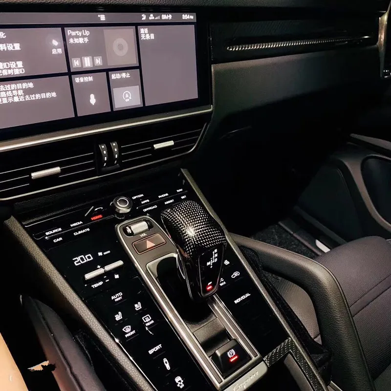 Ручка переключения передач декоративная крышка Накладка для porsche panamera 971- cayenne 9YA- карбоновое волокно внутренняя Замена