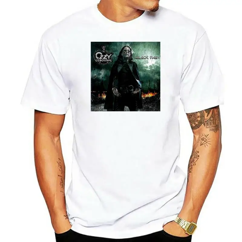 

Ozzy Osbourne Black Rain T-Shirt S-6X Fashion Classic TEE Shirt