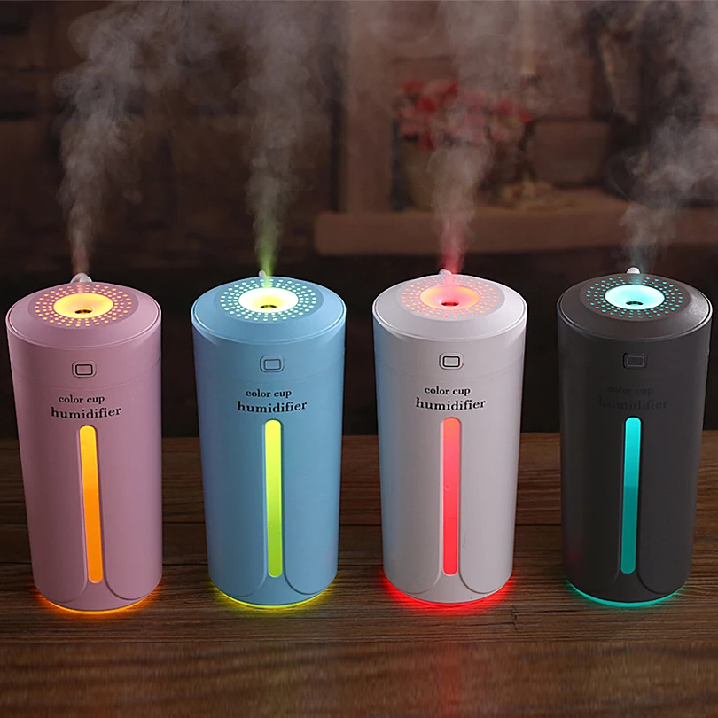 

Air humidifier with 7 colour LED lights Essential Oil Diffuser Aroma Essential Oil Cool Mist Humidifier with Adjustable Mist Mod