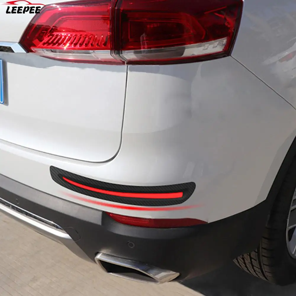 

Car-styling Bumper Scratch Protection Auto Decoration Car Front/Rear Edge Corner Guard Strip 2 Pieces Car Sticker Anti Collision