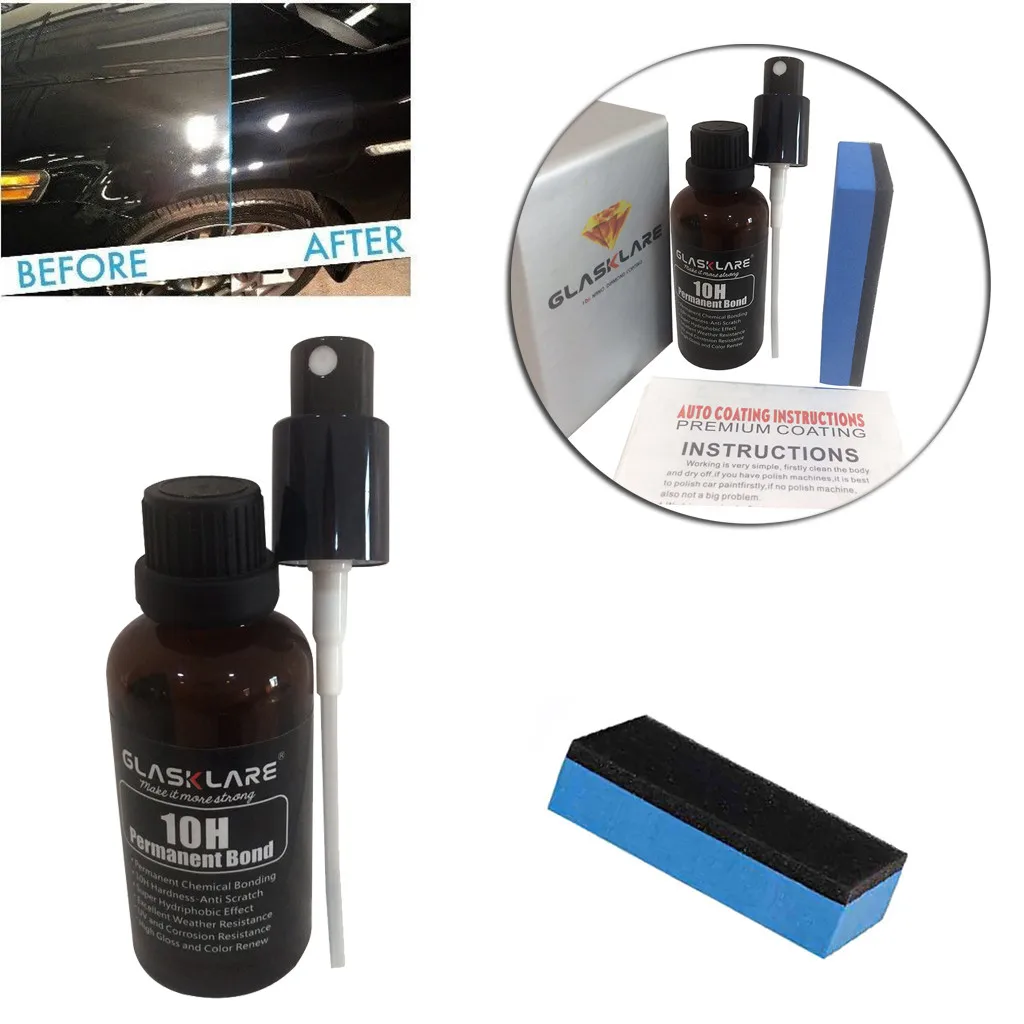 Автомобильный 10 см х 50 мл окисления жидкости Керамика пальто гидрофобное Стекло
