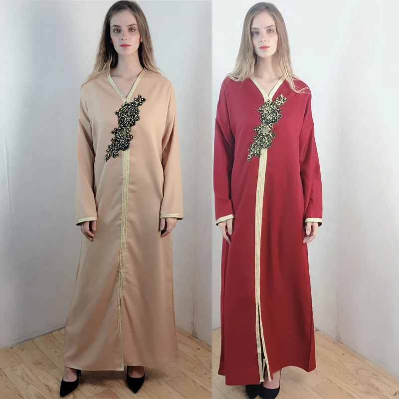 Женское длинное платье-кимоно, открытая абайя, Дубай, кафтан, Турция, ислам, мусульманское платье Djellaba, кафтан, Марокко, 130