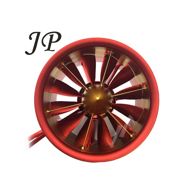 Цельнометаллический канальный вентилятор JP EDF Plane 120 12S CW CCW KV750 5060 с внешней коробкой передач, Бесколлекторный двигатель