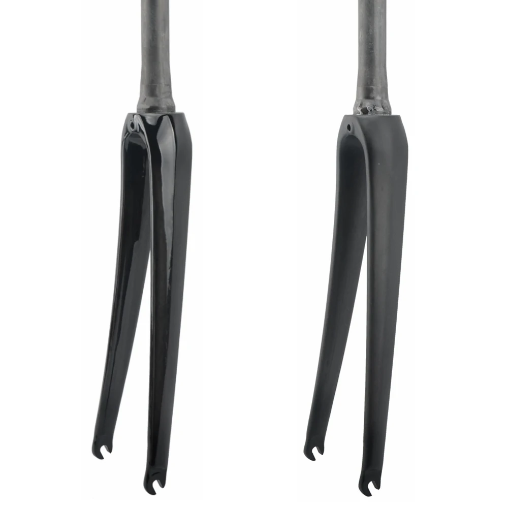 Bicycle Road Bike Fork Carbon Fiber Tapered Front 700C Cycling Parts UD Finish Glossy Matte 386g | Спорт и развлечения