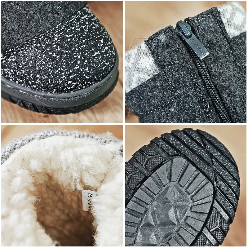 

MMNun Felt Foots Children's Winter Shoes Boots For Boy 2019 Warm Winter Boots Size 23-32 ML9438