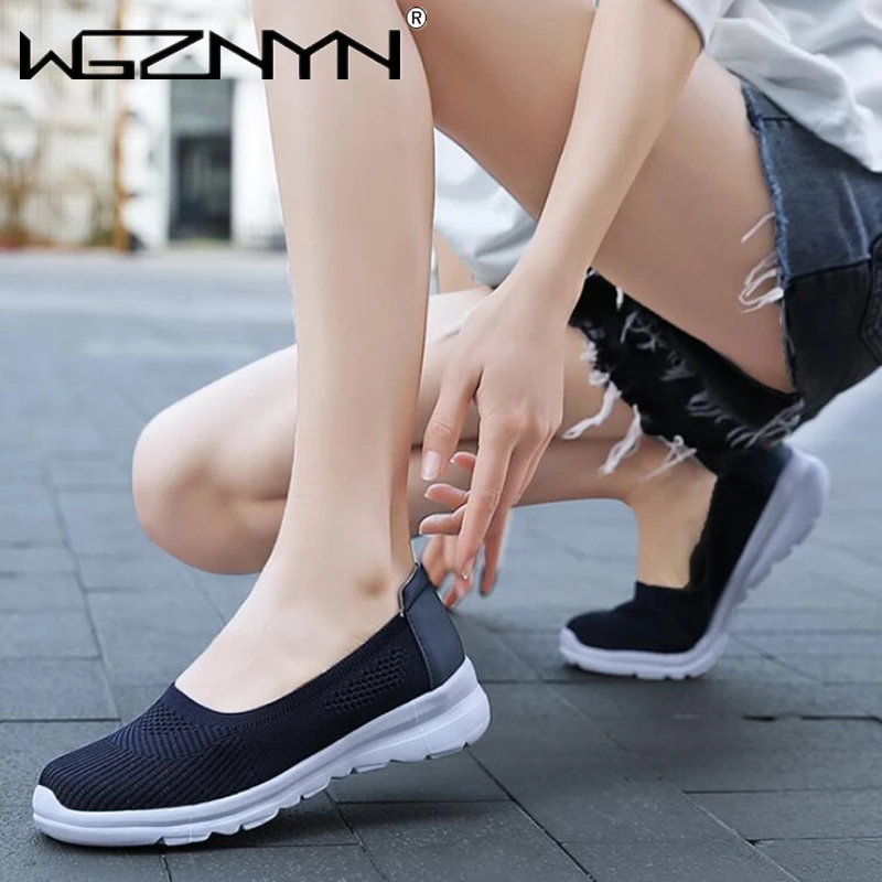 

Women Shoes High Quality Breathable Women Sneakers Tenis Feminino Slip on Loafer Shoes Woman Casual Mesh Shoes Zapatos De Mujer