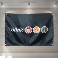 blink182 heavy metal music rock band poster banners hanging pictures art waterproof cloth music festival banquet party decor