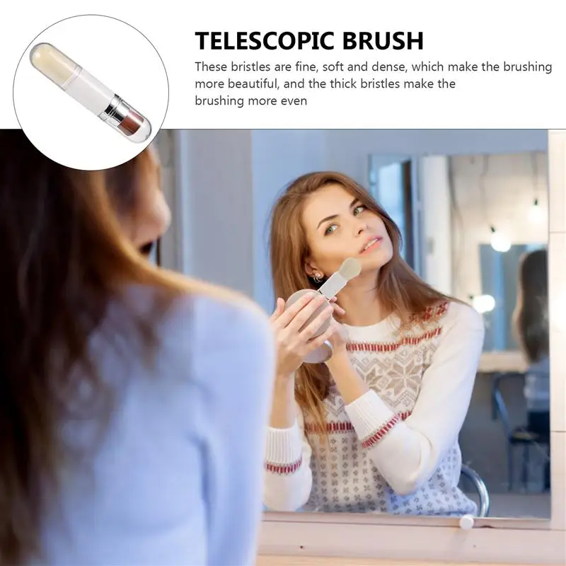 

Double-ended Makeup Brush Multi-use Foundation Concealer Loose Powder Brush