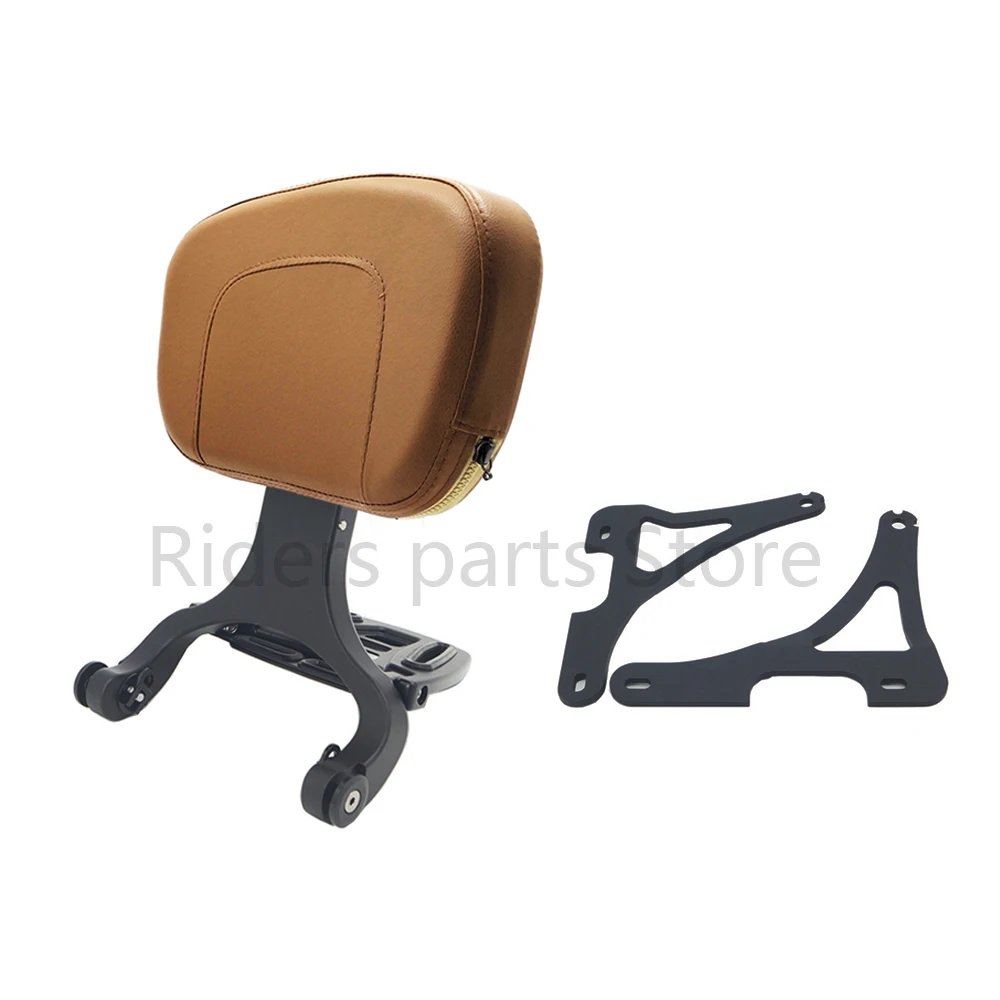 

Motorcycle Sissy Bar Multi-Purpose Driver & Passenger Backrest Brown For Harley model Sportster XL 883 XL 1200 2000-2022