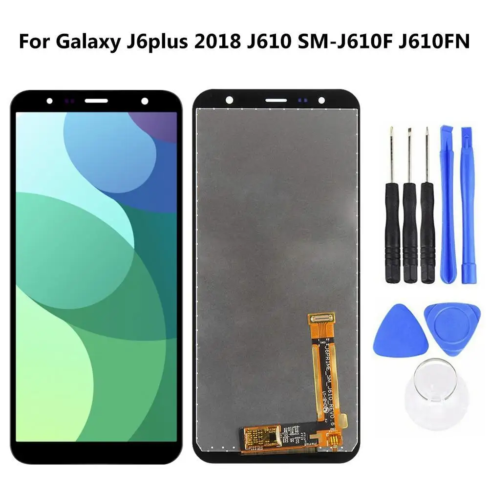 Сменный сенсорный экран AMOLED для Samsung J6plus 2018 J610|Экраны мобильных телефонов| |