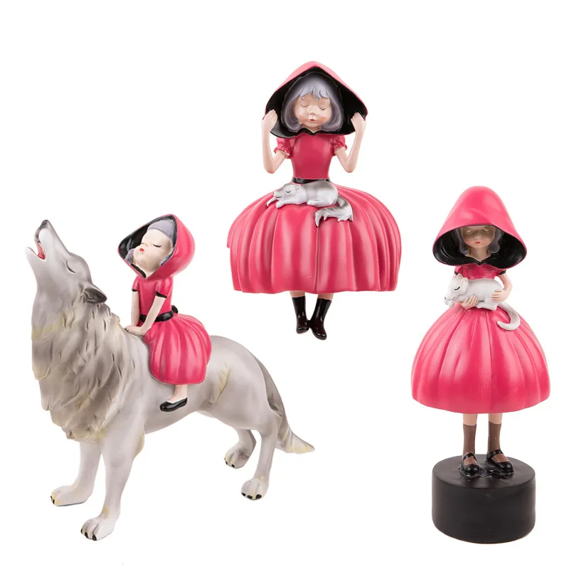 [MGT] креативный Сказочный персонаж маленький красный капот серый украшение для