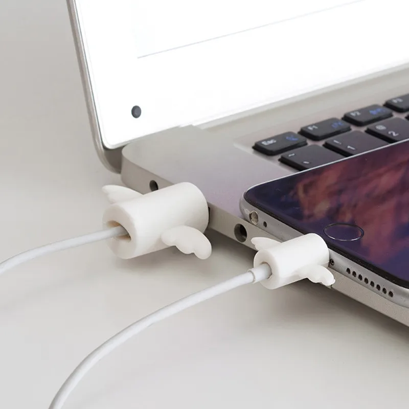 Крутая летучая мышь крылья ангела защита для кабеля &quotукус&quot намотка силикон