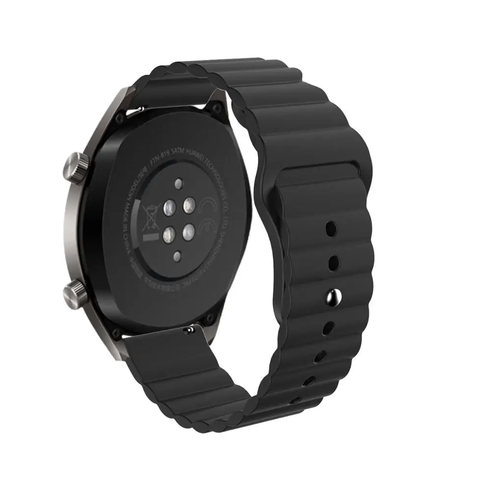 Ремешок силиконовый для Galaxy Watch 46 мм 42 спортивный браслет Samsung Gear S3/active 2/Huawei 2 /Amazfit
