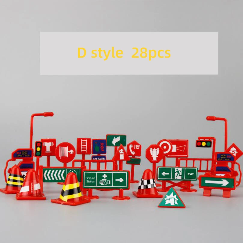 28pcs sign D 130*100 см большой городской дорожный Автомобильный парк Игровой Коврик Водонепроницаемый нетканый детский автомобиль игровой коврик игрушки для детей коврик для мальчика автомобиль - Цвет: 28pcs sign D