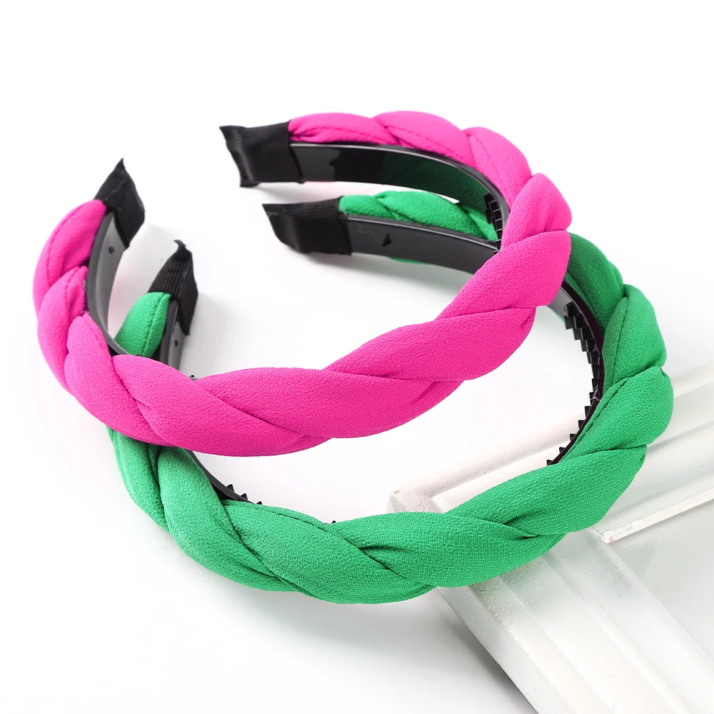 

Haimeikang Toothed Non-slip Headbands Hair Hoop For Women Fashion Twist Hair Bands Bezel Headwear Girls Braid Hair Accessories