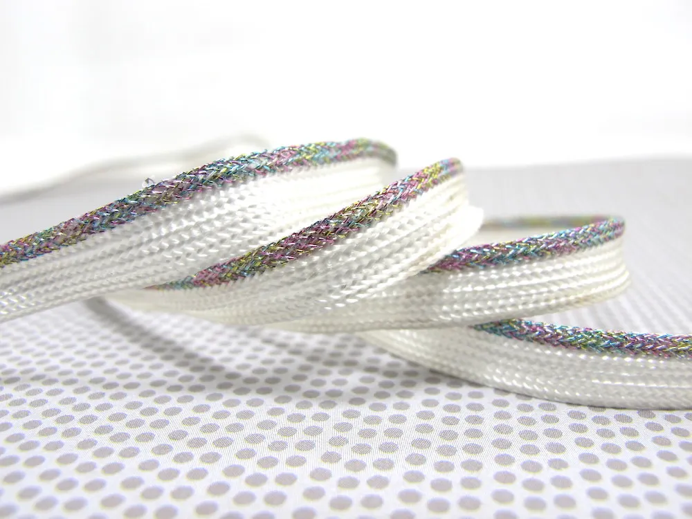 LC131 7MM 5 ярдов 【Glittery Shiny】 Омбре плетеная окантовка губ шнур отделка | Подушка отделка | обивка обивки отделка Шитье - Цвет: LC131 7MM