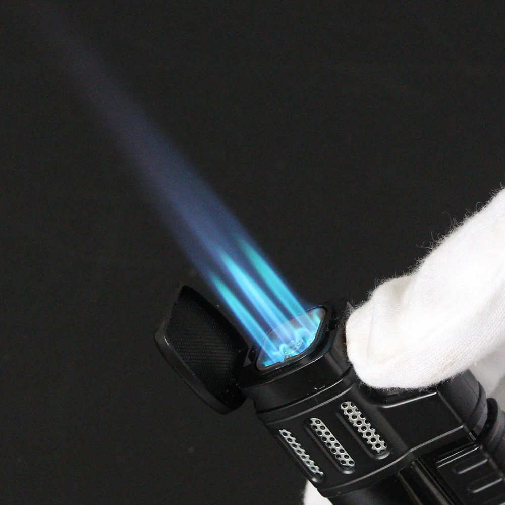 COHIBA зажигалка для сигар ветрозащитная 4 струйная сигарет Карманный уличный