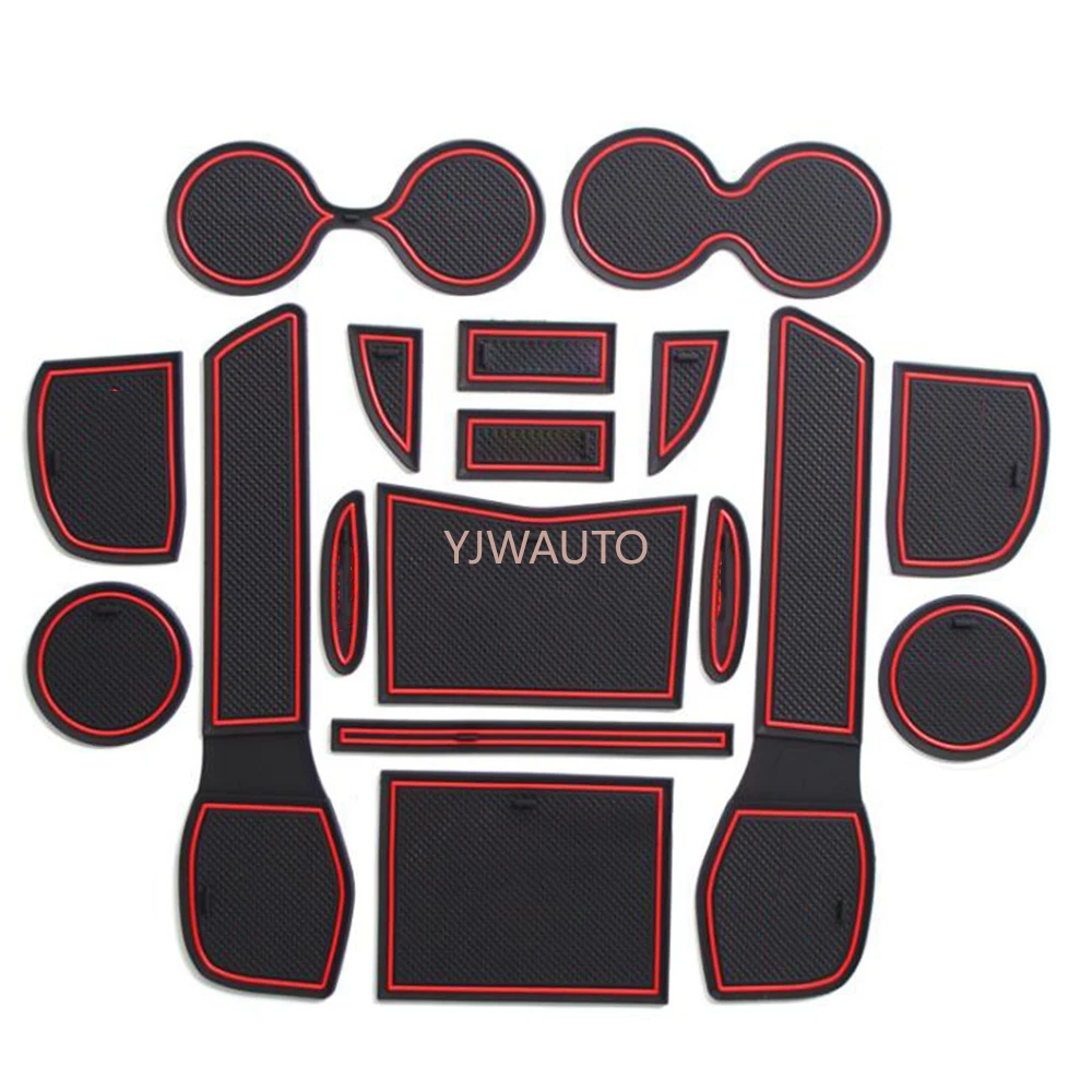 

Door Slot Mat for Nissan X-TRAIL Gate Groove Cushion Car Door Rubber Cup Holder Mats Anti-slip Carpets Position