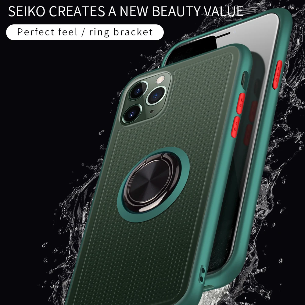 Ударопрочный чехол OTAO с магнитным кольцом-держателем для iphone XS MAX XR X 8 7 6 6S Plus
