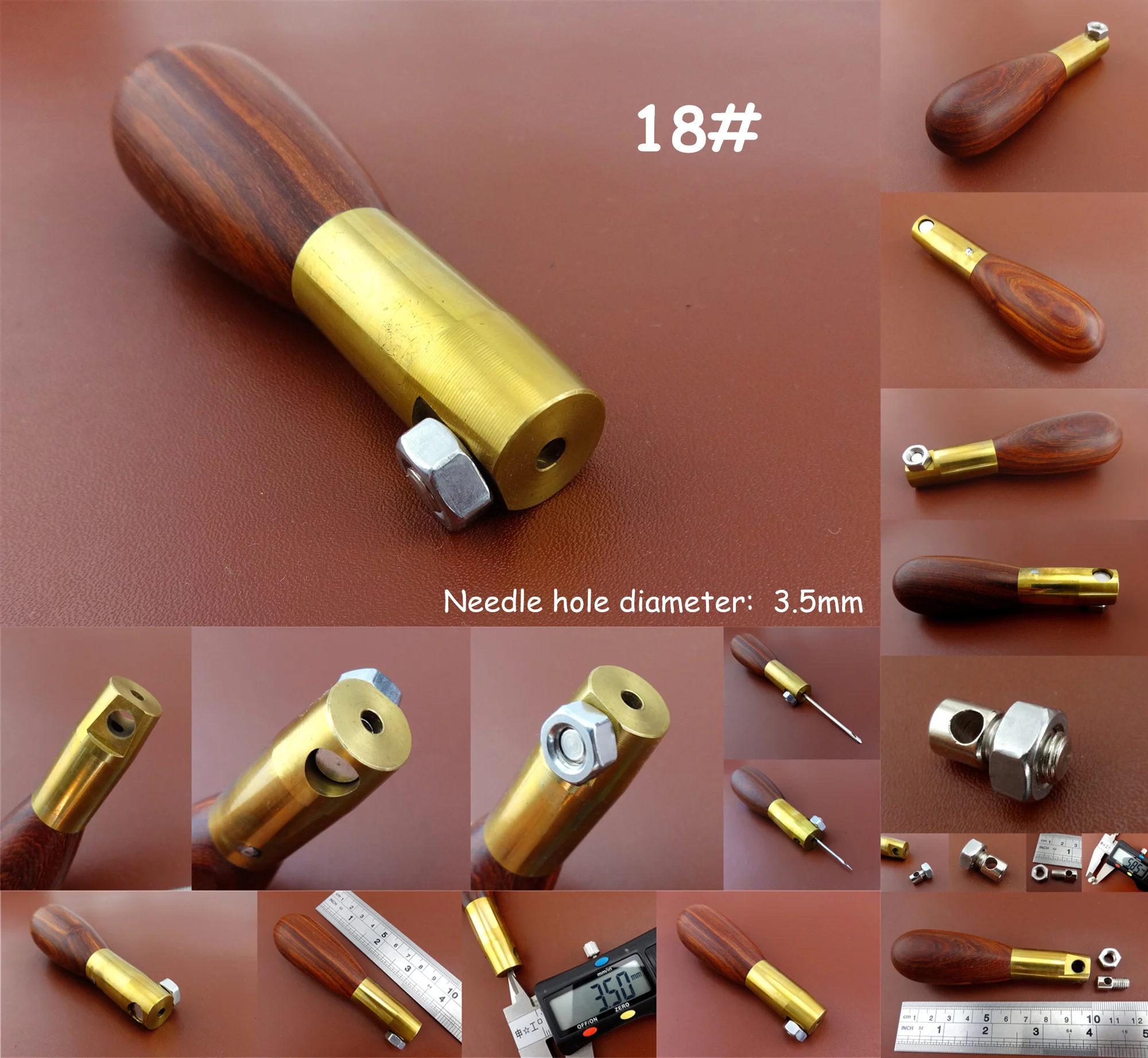 Кожевенное ремесло швейная строчка шило с коническим хвостовиком зажим игла