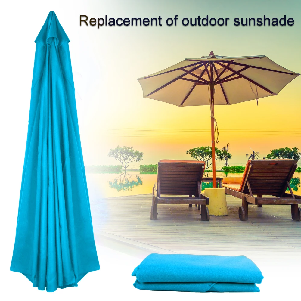 

Patio Umbrella Canopy 2.7/3m Replace 6/8 Bones Swimming Pool Shade Umbrella Outdoor Parasol UV-protected For Courtyard Garden