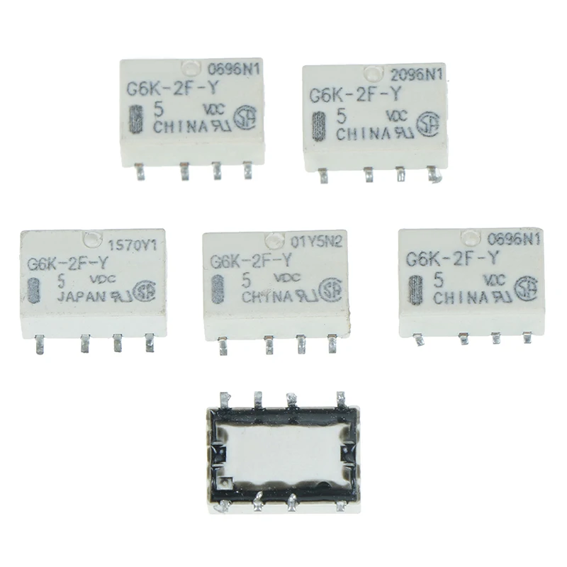 5 шт. Dc 5 в Smd G6k-2f-y реле сигнала 8pin для Omron Реле горячий