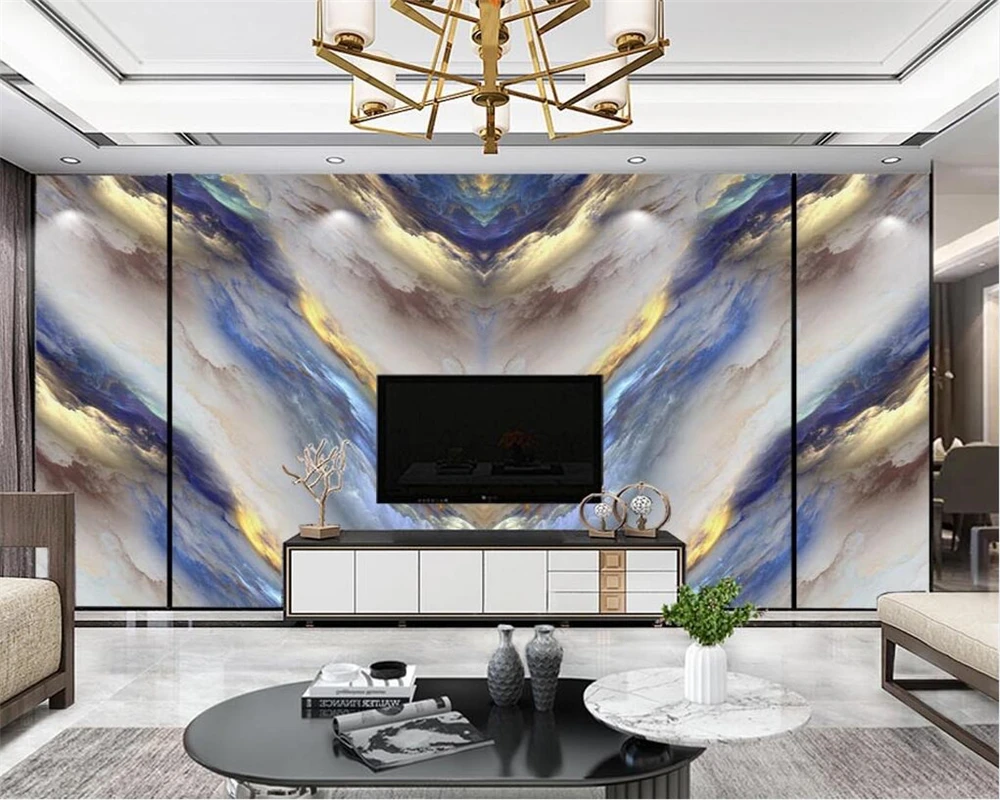 

beibehang Custom modern minimalist bedroom marble nordic light luxury living room background wallpaper wall papers home decor