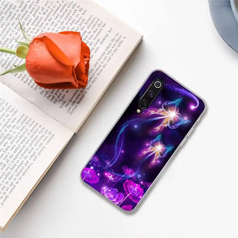 

Simple Cute Butterfly Pattern animal Phone Case For Xiaomi Redmi note 7 8 9 A t k30 max3 9 s 10 pro lite
